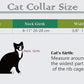 CHUKCHI Heart Bling Cat Collar with Safety Belt and Bell 8-11 Inches