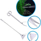 15in Aquascaping Tools, 4 in 1 Long Aquarium Tweezers Scissors Spatula, Stainless Steel Aquatic Plants Aquascaping Tools Set for Fish Starter Kits, Aquariums Tank and Terrarium