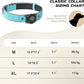 AirTag Dog Collar - Leather Dog Collar with Air Tag Holder | IPX8 Waterproof, Reflective, High - End, Adjustable Soft Padded | Dog GPS Tracker Collars Fit for Medium Large Dogs (Light Blue, L)