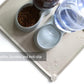 Hoki Found Large Silicone Non Slip Pet Feeding Mats - Waterproof Dog Cat Food Mats - Cream Brown
