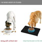 Waterproof Pet Feeding Mat with High Raised Edges, Heavier and Thicker Placemats for Cat Dog Water Bowl with BPA Free, Dogs Cats Food Mats for Messy Drinkers to Prevent Spill and Protect Floors