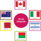 Menique Flags of The World Memory Matching Game – 100 Cards, 50 Countries to Match – Educational & Fun for Kids and Adults – Color-Coded by Continent – Learn Flags, Capitals, and Geography
