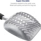 WePet Cat Litter Scoop, Aluminum Alloy Sifter, Kitty Metal Scooper, Deep Shovel with Diagonal Sifting Hole, Long Handle, Kitten Poop Lifter for Litter Box, Large Size, Black Handle