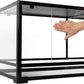REPTI ZOO 67 Gallon Reptile Large Terrarium Newly Upgraded All Glass 48" x 18" x 18" Double Hinge Door with Top Ventilation Reptile Terrarium(Knock-Down)