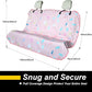 Back Seat Cover for Car Trucks Van SUV,Waterproof Rear Bench Towel Seat Covers for Dogs and Kids,Automotive Backseat Protector (Pink Marbling)