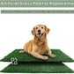 Dog Grass Puppy Training Pee Pad with Tray, Dog Potty with 2 Replacement Artificial Grass Pads, Portable Pet Toilet Washable Odor Free Little Box Indoor Outdoor Use