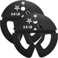 Yes4All Fractional Weight Plates Set, Available In Steel And Rubber, Set of 2/4/6 Plates in 1.25LB, 2.5LB, or 5LB Sizes, Micro Change Plates for Dumbbell and Olympic Barbell Weightlifting