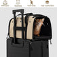 Pet Carrier Bag, Foldable Cat Bag Airline Approved, Soft-Sided Cat Travel Bag, Washable Dog Carrier Privacy Protection for Home Outdoor Travel(M, Grey)