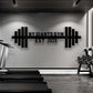 Gym Metal Sign Custom Name Workout Room Decor, Motivational Fitness Powerlifting Wall Art, Home Garage Center Personalized Gift for Women, Men, Dad, Papa, Grandpa, Mother, Sister, Girls, Steel