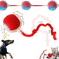Interactive Cat Toys Ball for Indoor Cats, Auto Moving Cat Toys Interactive Motorized Electric Rolling Ball with Motion Sensor, Indoor Cats to Reduce Boredom (Red)