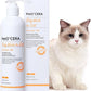 PetO’Cera All-in-One Cat Shampoo and Conditioner | Hypoallergenic Cat Skin & Coat Care | Itch Relief, Moisturizing & Rejuvenating | Veterinarian Approved (10.1oz, 300ml) (Unscented)