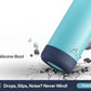 40 oz Insulated Water Bottle with 2-in-1 Straw and Spout Lid, Keep Cold 24H, Leak-Proof, BPA-Free, Double Wall Stainless Steel Water Bottle for Sports, Gym, Travel, and School (Big Wave)