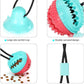 Interactive Dog Toys Tug of War, Mentally Stimulating Toys for Dogs, Puppy Teething Toys for Boredom to Keep Them Busy, Dog Puzzle Treat Food Dispensing Ball Toy for Small Medium Dog on Smooth Floor