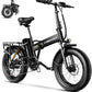 DriftGod Folding Electric Bike for Adults – 1000W Motor, 20"x3" Fat Tire, 48V Removable Battery, All-Terrain E-Bike with 7-Speed, Front Suspension – Powerful Foldable Ebike for Commuter