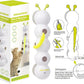 Interactive Caterpillar Cat Toy, Motion Sensor, Simulation of Biological Trajectory, ABS, USB Rechargeable, Stable Suction Cup, Cat Feather Toys for Indoor Cats, Caterpillar Smart Toy with 2 Tails