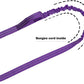 ICEFANG Tactical Dog Leash,K9 Training Walking Bungee Lead with 2 Control Handle,Heavy Duty Quick Release Metal Clasp,for Medium Large Breed (Reflective Purple, 6 FT)