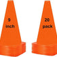 Soccer Cones (9 Inch 20 Pack), Agility Training Sport Cone with Carry Bag for Drilling Football Basketball Field Markers,