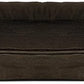 Furhaven Cooling Gel Dog Bed for Large Dogs w/ Removable Bolsters & Washable Cover, For Dogs Up to 95 lbs - Plush & Suede Sofa - Espresso, Jumbo/XL