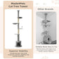 Made4Pets Floor to Ceiling Cat Tree 93-106'',Tall Cat Tower 5 Tiers,Adjustable Height, Stable Cat Tree Tower with Scratching Posts, Fluffy Condo, Hammock and Ball Toy for Indoor Cats/Kitten, Gray