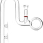 Glass Lily Pipe Spin Outflow with Surface Skimmer for Aquarium Planted Tank (17mm for 16/22mm (5/8'' i.d.) tubing)