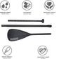 Inflatable Stand Up Paddle Board 10‘x30‘‘- Ultra-Light SUP with Backpack, Pump, Paddle, Coil Leash, 3 Fins, Repair Kit, Stable Design, Non-Slip EVA Deck for Adults & Youth