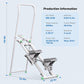 MERACH Stair Stepper for Home Gym Exercise, New Version Stairmaster for Full-Body Workout, Compact Folding Stair Climber with Extended Step Range, Adjustable Handlebar/Pedal