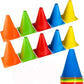 BiAnYC 7 Inch Plastic Sport Training Traffic Cones- Set of 10 Pcs/25 Pcs, 5 Colors(Orange/Yellow/Red/Blue/Green)