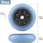 2-Pack 76mm PU Caster Board Replacement Wheel Set 90A Compatible with Razor RipStik Classic Air, DLX G Ripsurf (Blue)