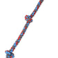 Mammoth Flossy Chews Assorted Color Rope, Premium Cotton-Poly 3 Knot Tug Dog , X-Large