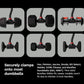 Jayflex Hyperbell Dumbbell Converter - Convert Dumbbells to Barbell Set and Kettlebell for Home Fitness - Adjustable & Up to 200 lb Capacity Weight Barbell for Weight Lifting