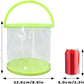 Foldable Small Aquarium, Portable Fish Tank, Fish Transport Container, Plasitc Fish Bowl, Beginner Tank, Great Concept for Catching and Release Critters, Beach, Pool and Lake