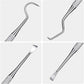 Mudder 4 Pieces Dog Dental Tools Pet Tooth Scaler and Scraper Set Stainless Double Headed Cleaning Tool Tartar Remover for Dogs Cats