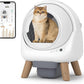Self Cleaning Litter Box,Automatic Cat Litter Box for Multiple Cats,Robot with APP Control,Dual Safety Protection,Odor-Free Waste Disposal Includes Trash Bags,White