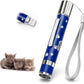 EAWONGEE Rechargeable Cat Toys - Indoor/Outdoor Cats Chase Light Toy for Kitty & Dog with 3 Light Modes, 5 Patterns, Blue