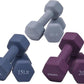 Dumbbell Set with Rack - Neoprene Coated Weights with Stand - Hex Color Coded Dumbell Pairs 1-20 LBs