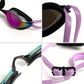 ARENA Unisex Python Racing Swim Goggles for Men and Women Anti-Fog No Leak Max Comfort Dual Strap, Mirror/Non-Mirror Lens