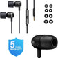 Ludos Clamor Wired Earbuds in-Ear Headphones, 5 Years Warranty, Earphones with Microphone, Noise Isolating Ear Buds for School, Kids, Women, Small Ear