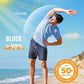 Boladeci Men's Swim Shirt Short Sleeve UPF 50+ Sun Protection SPF UV Moisture Wicking Lightweight Quick Dry Rash Guard