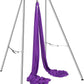 VEVOR Aerial Yoga Frame, 9.67 ft Height Swing Stand, Max 551.15 lbs Load Chrome-Plated Steel Pipe Inversion Yoga Rig for Indoor Outdoor Use
