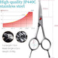 4.5" Curved Dog Scissors for Grooming Face and Paws with Safety Round Tip for Small Dogs Face Paw Ears Trimmer Professional Small Cat Grooming Shears (4.5" Curved, Gray)