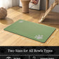 Pet Feeding Mat-Absorbent Dog Mat for Food and Water Bowl-No Stains Quick Dry Water Dispenser Mat-Dog Accessories Pet Supplies-Bowl for Messy Drinkers（Green,23"x34"