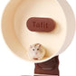 Silent Hamster Wheel 8.7 Inch Dual-Bearings Small Animals Quiet Running Exercise Wheels, Height Adjustable for Dwarf Hamsters, Gerbils, Mice, Hedgehog, Lemmings, or Other Small Pets,Mousse White