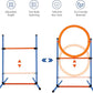 Dog Agility Training Equipment, 60-Piece Dog Obstacle Course Training Starter Kit Pet Outdoor Game with Tunnel, Agility Hurdle, Weave Poles, Jump Ring, Pause Box, Toy Balls and Storage Bag