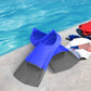 Gintenco Swim Fins, Kids Swim Training Fins for Lap Swimming, Travel Size Flippers with Mesh Bag, Silicone Swimming Fins for Kids Teens Adults Women Men