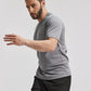 MIER Men's Quick Dry Workout Shirts Moisture Wicking Running Athletic Performance T-Shirts Recycled Polyester Top Tee