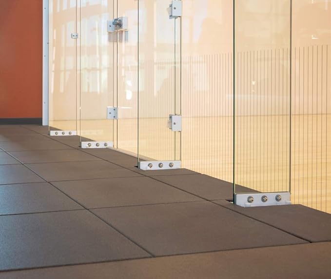 American Floor Mats - Extreme Rubber Gym Tiles - 1 Inch Thick Colorful Rubber Gym Tiles - Superior Shock and Sound Absorbing Tiles - 35% Brown/Mocha/Tan 25 Tile Pack (Covers 100 Sq Ft)