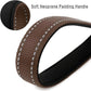 PLUTUS PET Short Dog Leash, Reflective Nylon Padded Handle, Strong Traffic Leash with Carabiner Clip, Perfect for Large or Medium Dogs (10”，Chocolate)