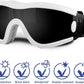 Medium Dog Sunglasses with Adjustable Strap UV Protection, Winproof Puppy Sunglasses, Suitable for Dogs Eyes Protection，Soft Dog Goggles