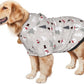 Christmas Gray Snowman Hoodie,Christmas Cosplay Dog Clothes with Pocket and Hat Winter Clothes Sweaters Small