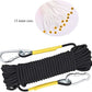 X XBEN Outdoor Climbing Rope 10M(32ft) 20M(64ft) 30M(96ft) 50M(160ft) 70M(230ft) 152M(500FT) 352M(1000FT) Static Rock Climbing Rope for Escape Rope Ice Climbing Equipment Fire Rescue Parachute